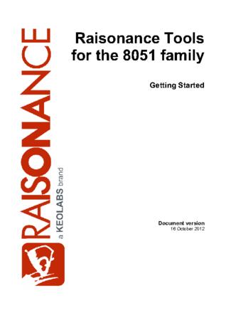   Raisonance Tools for 8051 families